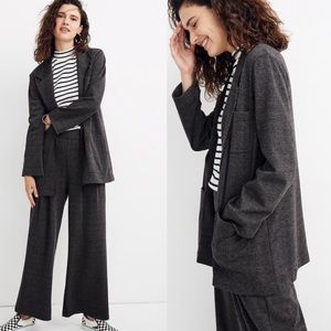 Madewell Oversized Knit Blazer in Glen Plaid S A9